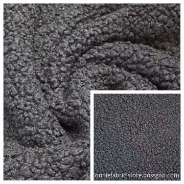 100% polyester lammliknande fleece (aiertai) stickad tyg